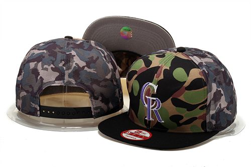 MLB Colorado Rockies NE Snapback Hat #19